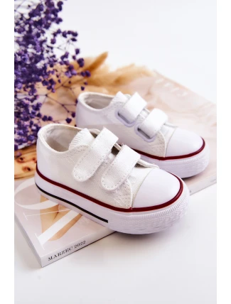Dětské tenisky na suchý zip Bílý Bernie