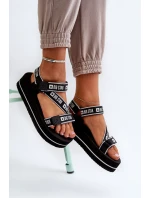 Dámské sandály na platformě Big Star NN274A525 Černé