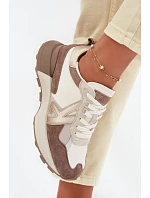 Dámské semišové tenisky Kobbo 66954 béžové