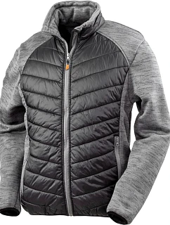 Result R 314X Hybridní pletená fleecová bunda "Elevator" 30.314X black/grey marl