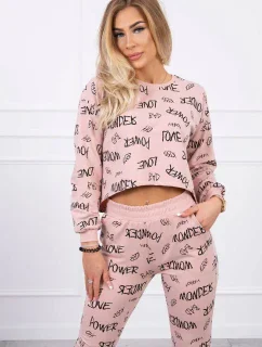 Statement set tmavě pudrově růžový