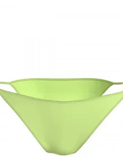 Dámské plavkové kalhotky KW0KW02508 MOT neonově žluté - Calvin Klein