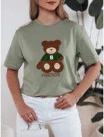 BAREN dámské tričko tmavě zelené FashionStreet RY2539