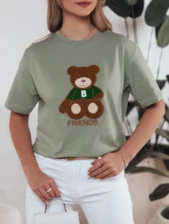 BAREN dámské tričko tmavě zelené FashionStreet RY2539