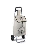 VOZÍK NA KOLEČKÁCH NA NÁKUPNÍ TAŠKY S RÁMEM 25L ŠEDÝ VOZÍK NA KOLEČKÁCH NA NÁKUPNÍ TAŠKY S RÁMEM 25L ŠEDÝ