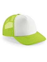 Beechfield B 645B Dětská 5 panelová síťovaná kšiltovka 53.645B lime green/white