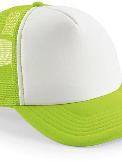 Beechfield B 645B Dětská 5 panelová síťovaná kšiltovka 53.645B lime green/white