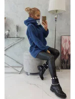 Zateplená mikina s kapucí z džínoviny Zateplená mikina s kapucí z džínoviny