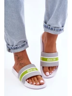 Lehké Pěnové Pantofle Big Star JJ274647 Bílá-Šedá Lehké Pěnové Pantofle Big Star JJ274647 Bílá-Šedá