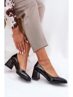 Kožené Lakované Čerpadla Na Podpatku Vinceza 91130 Černé Kožené Lakované Čerpadla Na Podpatku Vinceza 91130 Černé