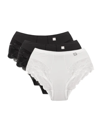 Wol-Bar Diamond 3506 3-pack barva:černá-černá-bílá