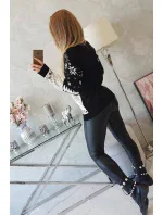 Vánoční svetr se Santa Clausem černý