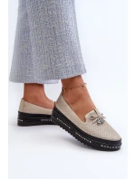 Lesklé Dámské Kozačky Kožené Na Platformě S.Barski LR400 Zlaté