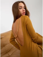 Dámské šaty NM SK NG 2307 tmavě žluté Dámské šaty NM SK NG 2307 tmavě žluté