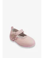 Dětské kožené baleríny s květem Růžove Cobi Dětské kožené baleríny s květem Růžove Cobi