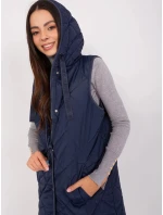 Dámská vesta D51160X80119A2 tmavě modrá - Sublevel