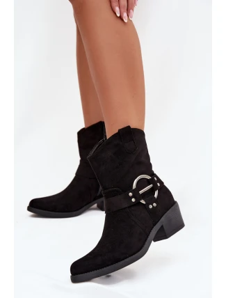 Boty na podpatku model 217732 Step in style Boty na podpatku model 217732 Step in style