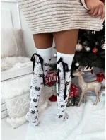 Milena ponožky 1139-000 Vánoční ponožky se stuhou 37-41