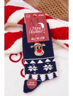 Pánské Vánoční Pestré Ponožky S Sobem Námořnické