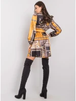 Šaty LC SK 22K 3050.06P černá a žlutá