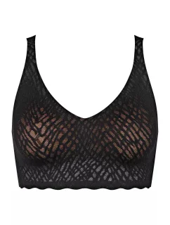 Dámská podprsenka ZERO Feel Bliss Bralette - BLACK - černá 0004 - SLOGGI