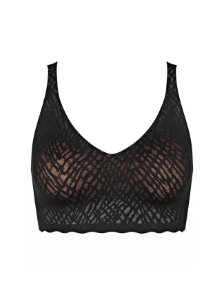 Dámská podprsenka ZERO Feel Bliss Bralette - BLACK - černá 0004 - SLOGGI Dámská podprsenka ZERO Feel Bliss Bralette - BLACK - černá 0004 - SLOGGI