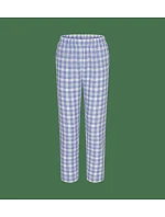 Kalhoty Mix & Match Tapered Trouser Flannel 02 X bílo-modré White / Blue - TRIUMPH Kalhoty Mix & Match Tapered Trouser Flannel 02 X bílo-modré White / Blue - TRIUMPH