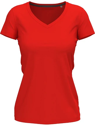 Stedman Stretch-T V-neck Women Dámské tričko s výstřihem do V 05.9710 scarlet red Stedman Stretch-T V-neck Women Dámské tričko s výstřihem do V 05.9710 scarlet red