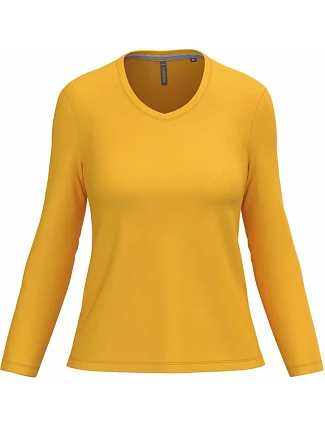 Kariban K 382 Dámské tričko do V s dl. rukávem 20.K382 yellow Kariban K 382 Dámské tričko do V s dl. rukávem 20.K382 yellow