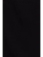 M821 Šaty z žebrového úpletu se širokými rukávy - černé M821 Šaty z žebrového úpletu se širokými rukávy - černé