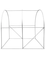 ZAHRADNÍ TUNEL 200x200x200 cm PE KONSTRUKCE ZELENÁ OCEL