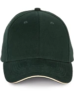 K-up KP 185 6 panelová sandwich kšiltovka 20.0185 forest green/beige K-up KP 185 6 panelová sandwich kšiltovka 20.0185 forest green/beige