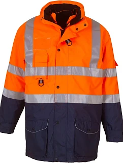 Yoko HVP 711 Hi-Vis 7-v-1 Bunda 79.P711 hi vis orange/navy