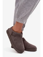 Dámské sněhule s teplou podšívkou tmavě šedé Serenne