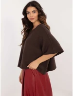 Jumper IT SW 0811.82P tmavě hnědý