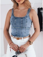 VESTTOP FashionStreet dámský džínový top RY2727 VESTTOP FashionStreet dámský džínový top RY2727