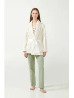 Vamp - Béžový fleecový župan 21361 - Vamp