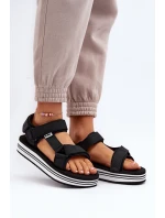 Dámské sandály na platformě Lee Cooper LCW-24-05-2753L Černé