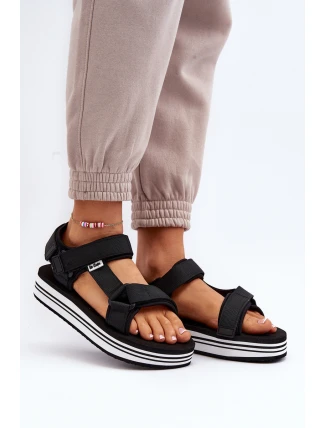 Dámské sandály na platformě Lee Cooper LCW-24-05-2753L Černé