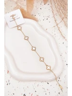 Náramek S Přívěsky Nerezová Ocel Zlatá Perla