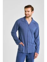 3485 PÁNSKÉ PYŽAMO S DLOUHÝM ZIPEM DEREK 5XL-6XL