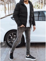 Pánská oboustranná bunda černá FashionStreet TX4298