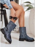 Dámské látkové boty modré FashionStreet ZY1275 Dámské látkové boty modré FashionStreet ZY1275