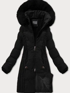 Černá zimní bunda s odepínací kapucí S'west (R8199-1)