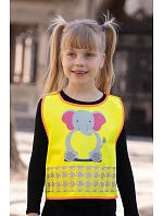 Korntex FUN Dětská bezpečnostní vesta 76.FUNY hi vis yellow/lion Korntex FUN Dětská bezpečnostní vesta 76.FUNY hi vis yellow/lion