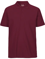 Neutral O 20080 Pánské piqué polo z bio bavlny 77.2080 bordeaux