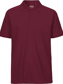 Neutral O 20080 Pánské piqué polo z bio bavlny 77.2080 bordeaux