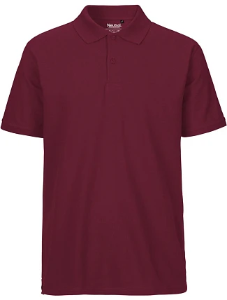 Neutral O 20080 Pánské piqué polo z bio bavlny 77.2080 bordeaux