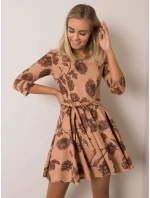 Šaty LK SK 508307.46P světle hnědá