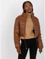 Dámský kabát NM KR D2 3820  hnědý